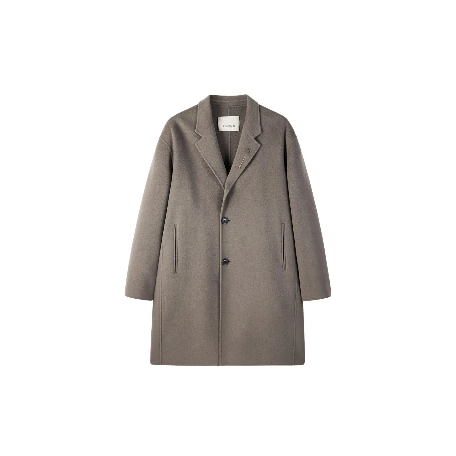 Men's Loose Fit Sheep Wool Coat sold by PEACEBIRD