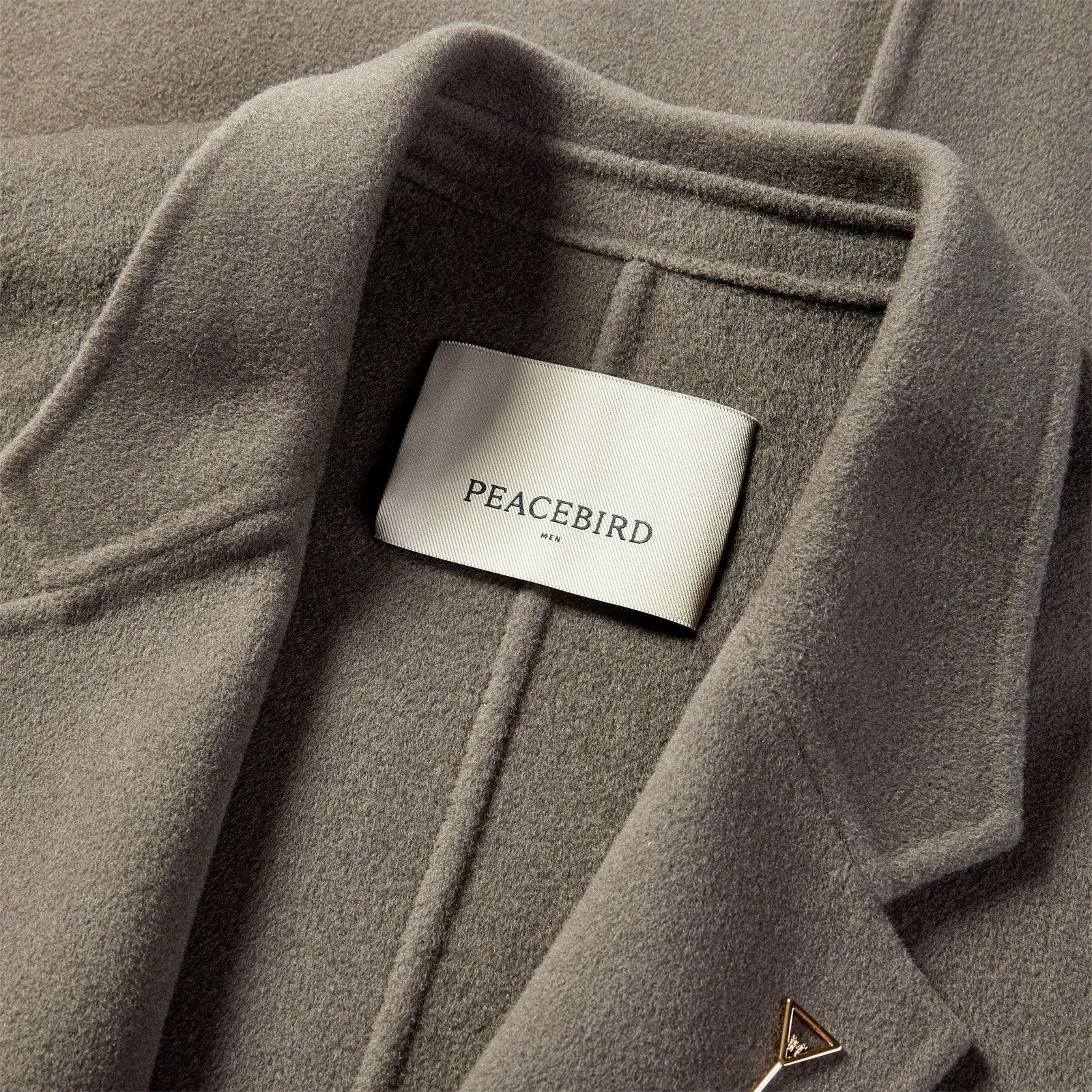 Men's Loose Fit Sheep Wool Coat sold by PEACEBIRD product image thumbnail 3