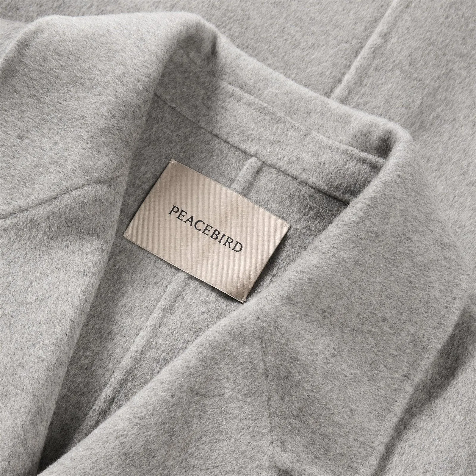 Men's Double-Breasted Wool Coat sold by PEACEBIRD product image thumbnail 4