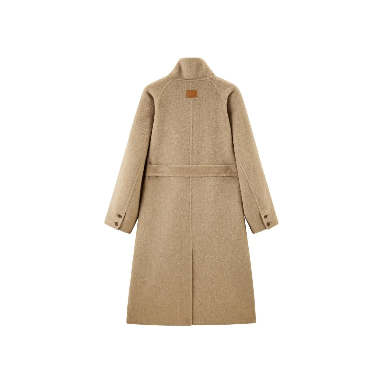Women's Straight Wool Coat sold by PEACEBIRD product image thumbnail 4