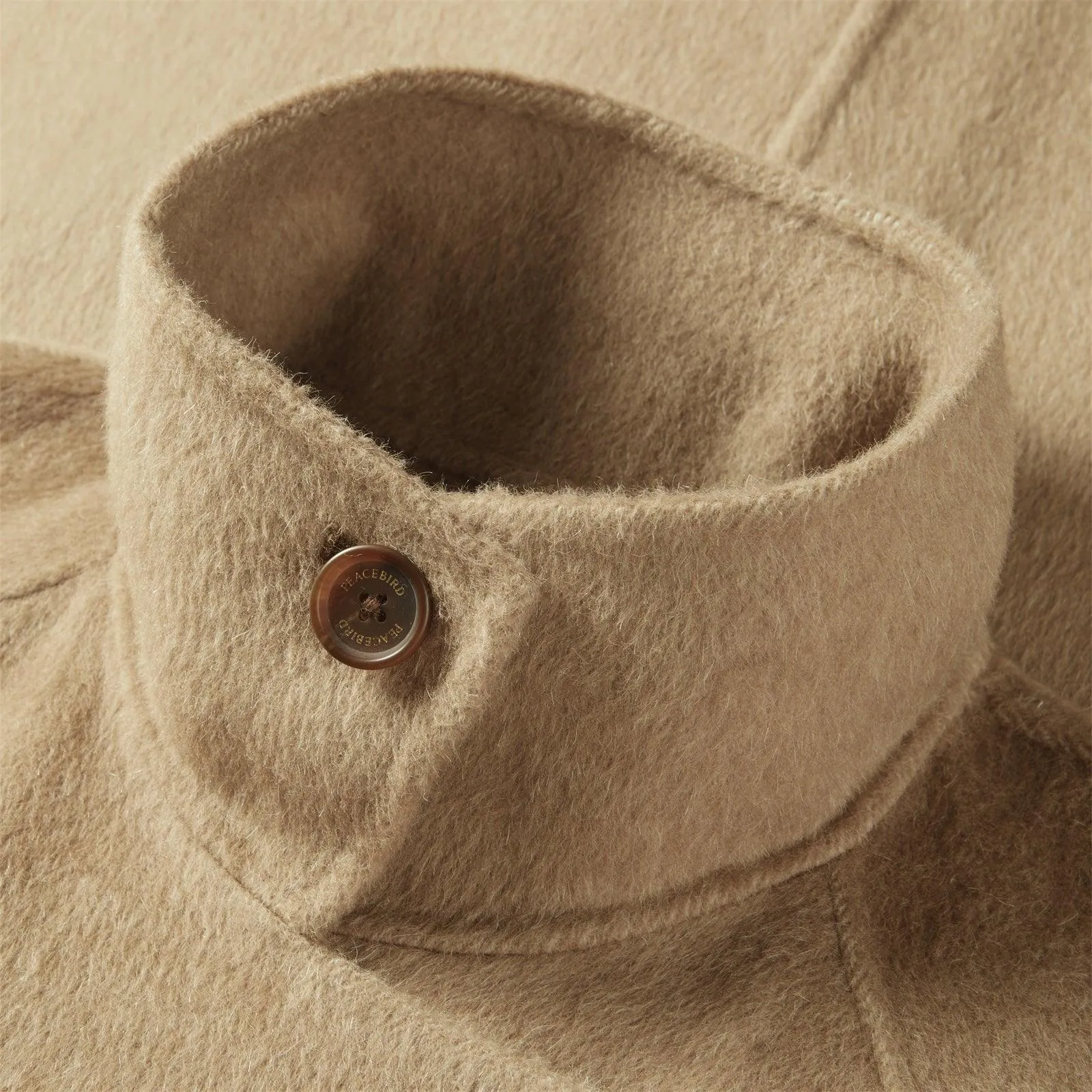 Women's Straight Wool Coat sold by PEACEBIRD product image thumbnail 5