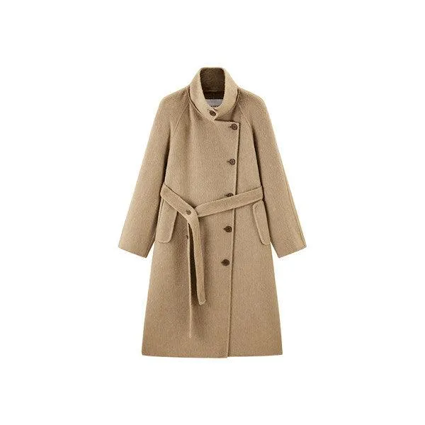 Women's Straight Wool Coat sold by PEACEBIRD