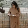 Women's Straight Camel Wool Coat sold by PEACEBIRD