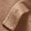 Women's Straight Camel Wool Coat sold by PEACEBIRD