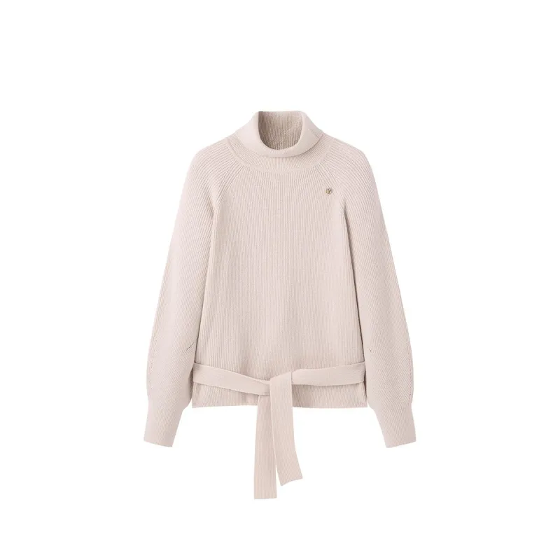 Women's Elegant Turtleneck Sweater sold by PEACEBIRD