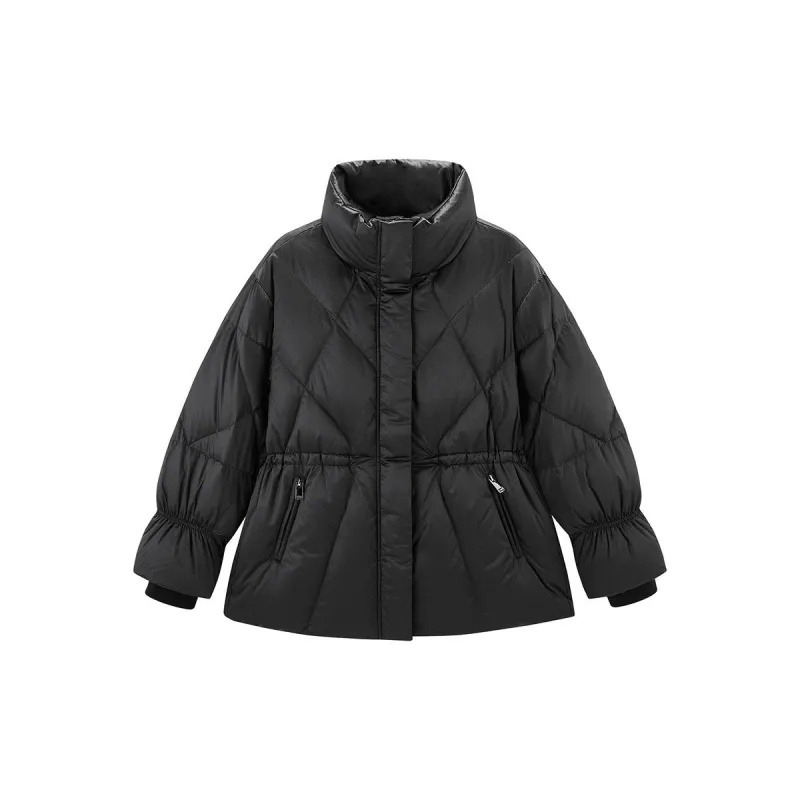 Women's Quilted Stand Collar Puffer Jacket sold by PEACEBIRD