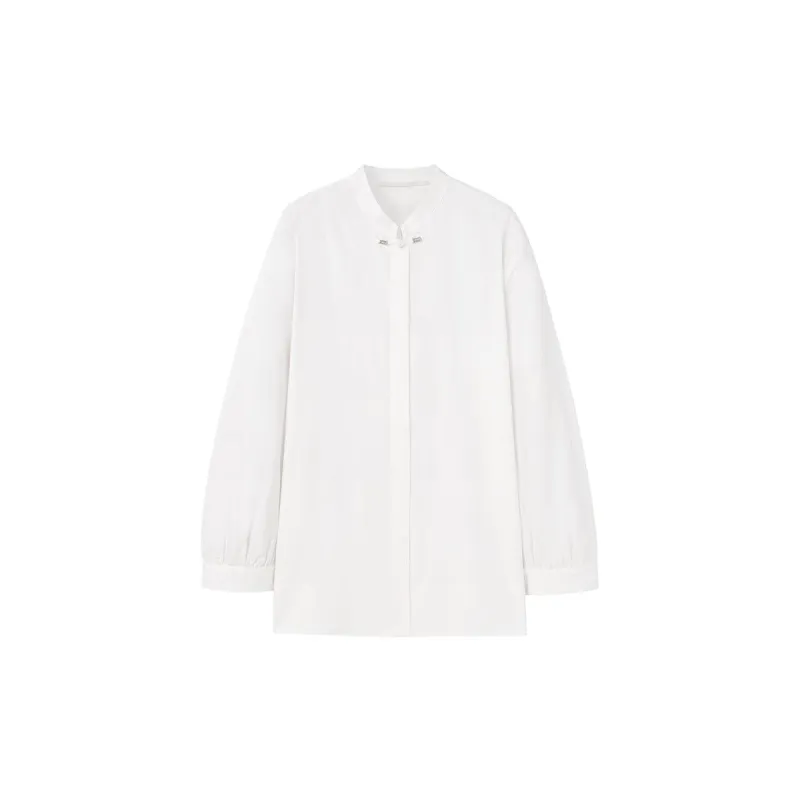 Women's Chinese Style Stand Collar Shirt sold by PEACEBIRD