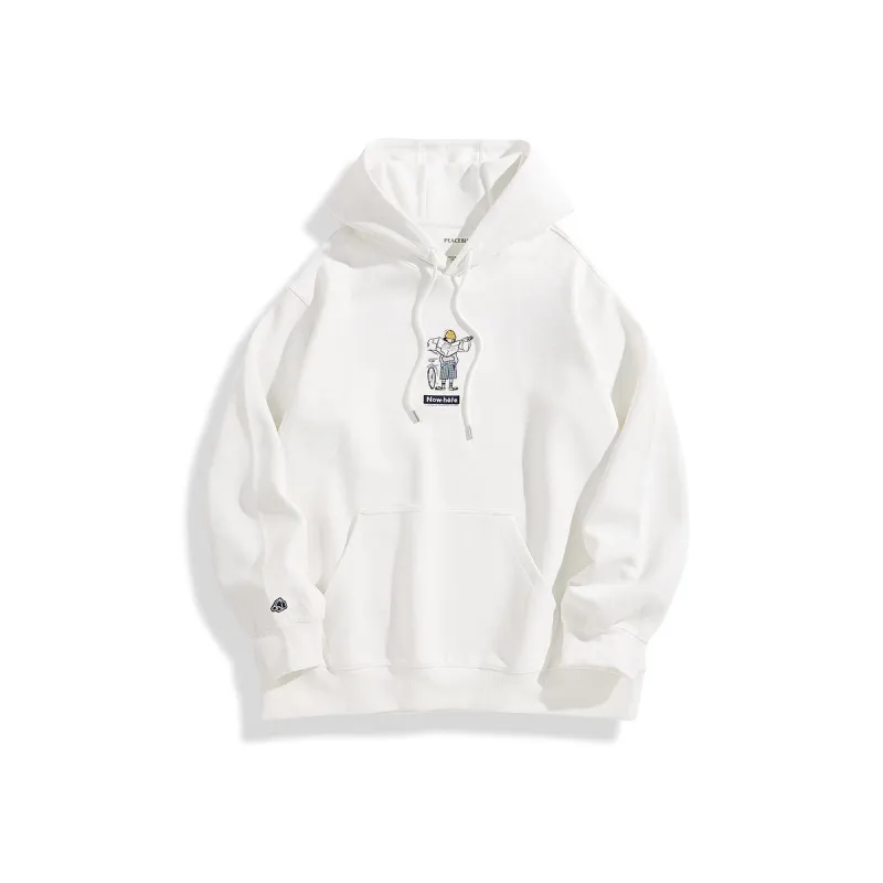 Men's Character Embroidery Hoodie sold by PEACEBIRD