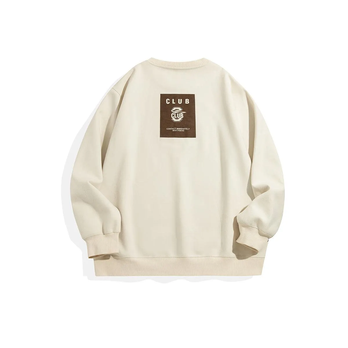 Men's Suede Sweatshirt sold by PEACEBIRD product image thumbnail 2