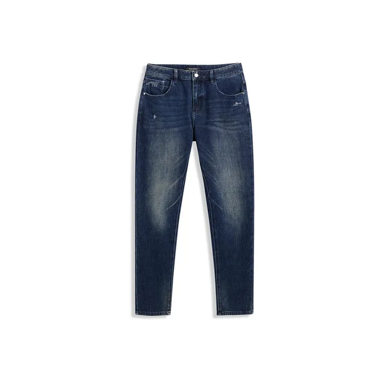 Men's Washed Embroidered Jeans sold by PEACEBIRD