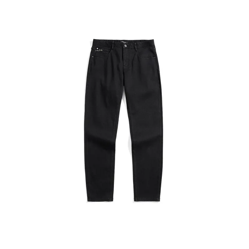 Men's Black Slim Pants sold by PEACEBIRD