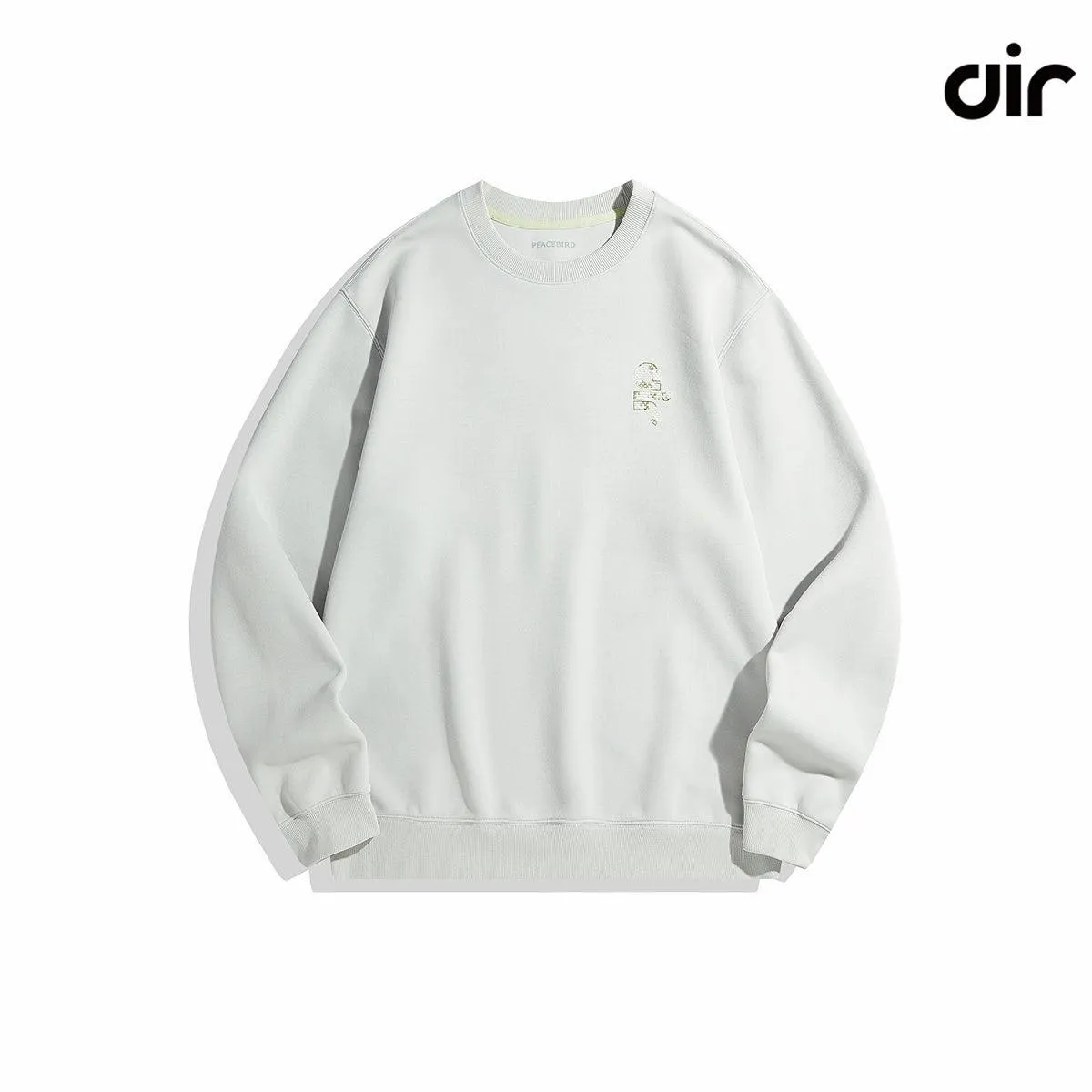 Men's White Embroidered Sweatshirt sold by PEACEBIRD