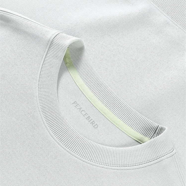 Men's White Embroidered Sweatshirt sold by PEACEBIRD product image thumbnail 3