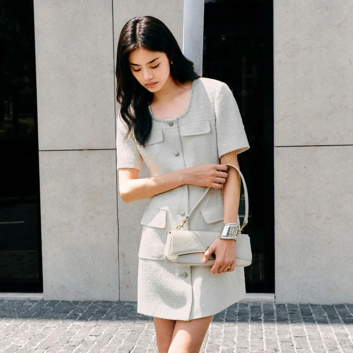 Women's Modern Textured Dress sold by PEACEBIRD product image thumbnail 2