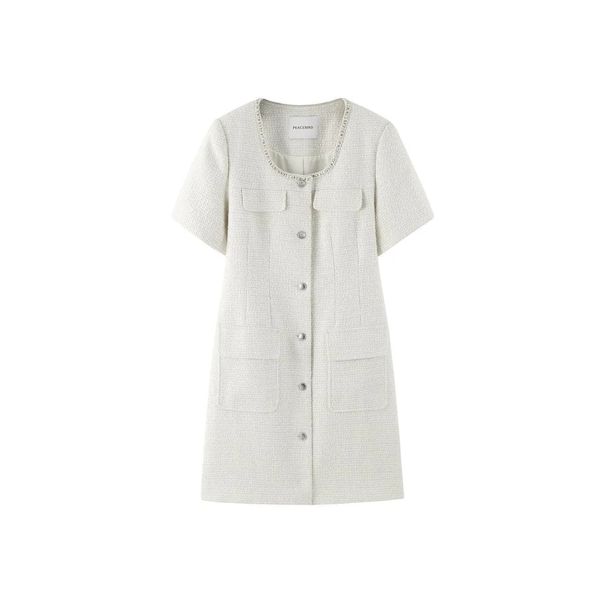 Women's Modern Textured Dress sold by PEACEBIRD