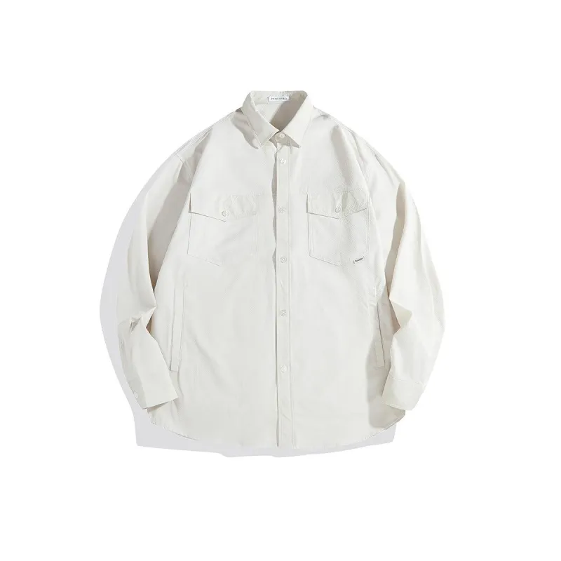 Men's Embroidered Cargo Shirt sold by PEACEBIRD