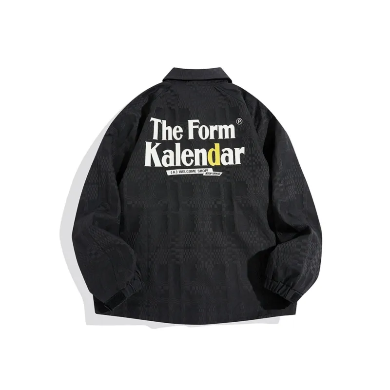 Men's Black Jacquard Embroideried Jacket sold by PEACEBIRD