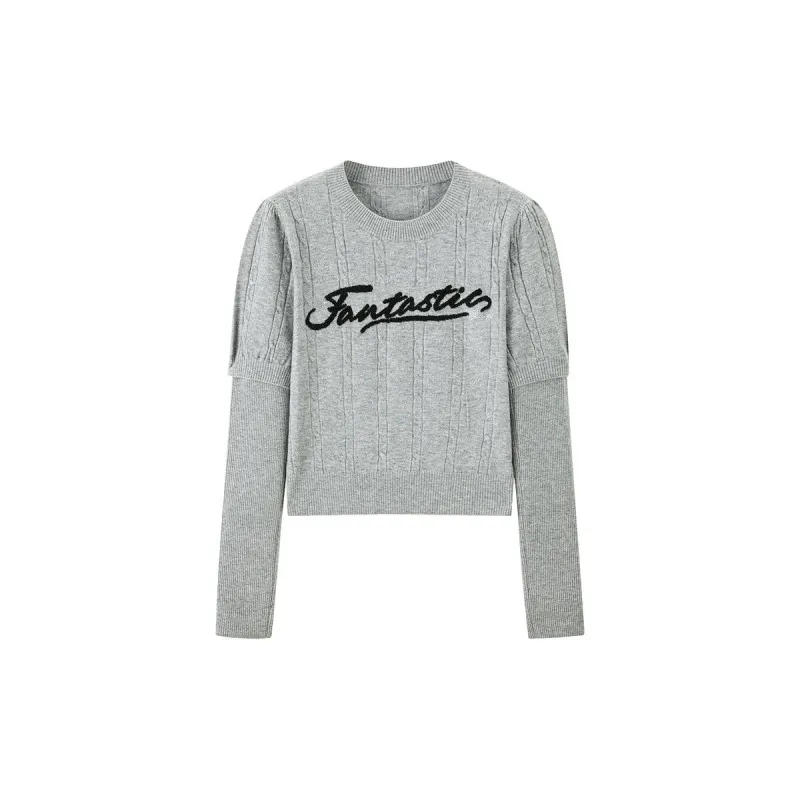 Women's Detachable Sleeve Knit Pullover sold by PEACEBIRD