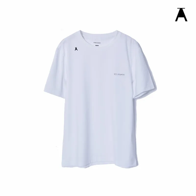Men's Athletic White Slim-Fit Tee sold by PEACEBIRD
