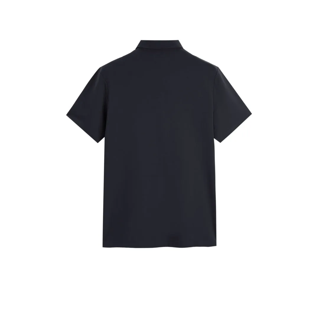 Men's Black Plain Polo Shirt sold by PEACEBIRD product image thumbnail 2