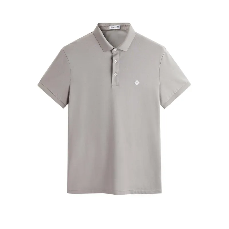 Men's Embroidered Polo Shirt sold by PEACEBIRD