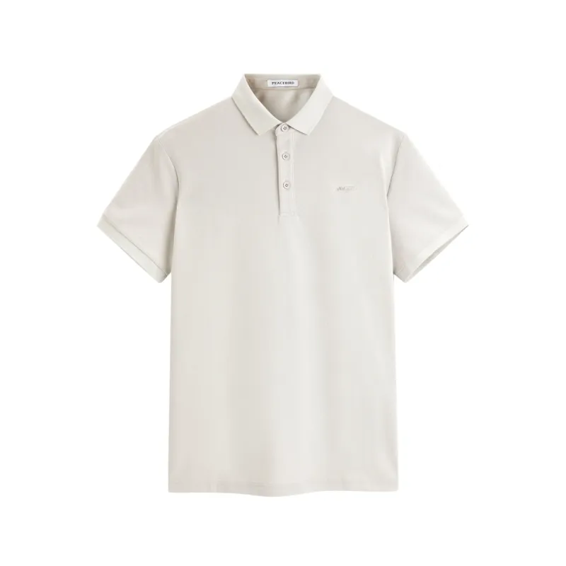 Men's Embroidered Polo Shirt sold by PEACEBIRD