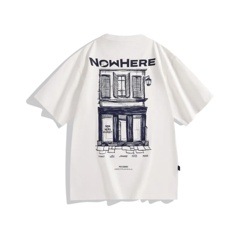 Men's Nice.T Color-blocked Embroidery T-Shirt sold by PEACEBIRD