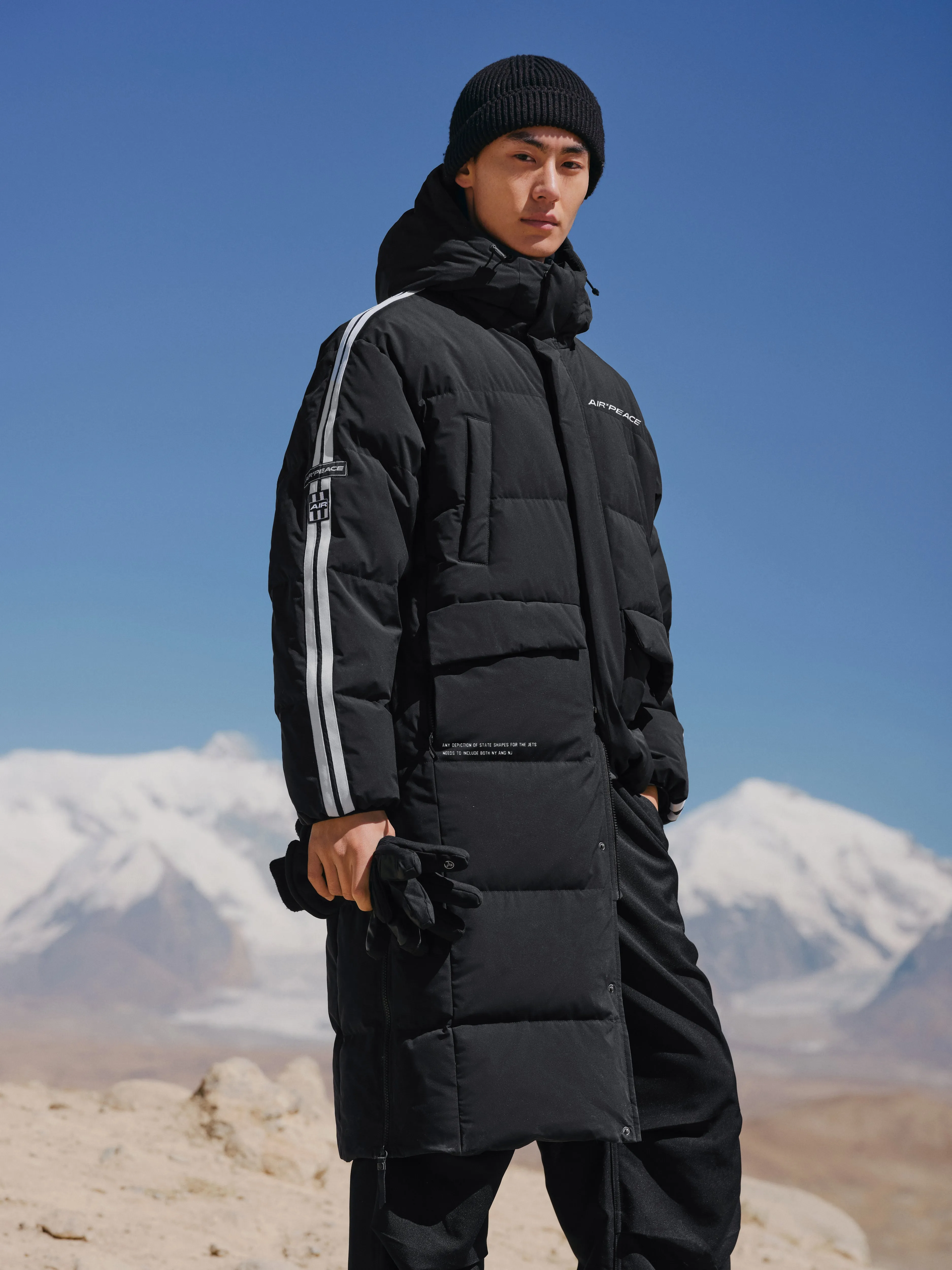 Men's Waterproof Extra Long Puffer Jacket sold by PEACEBIRD product image thumbnail 2