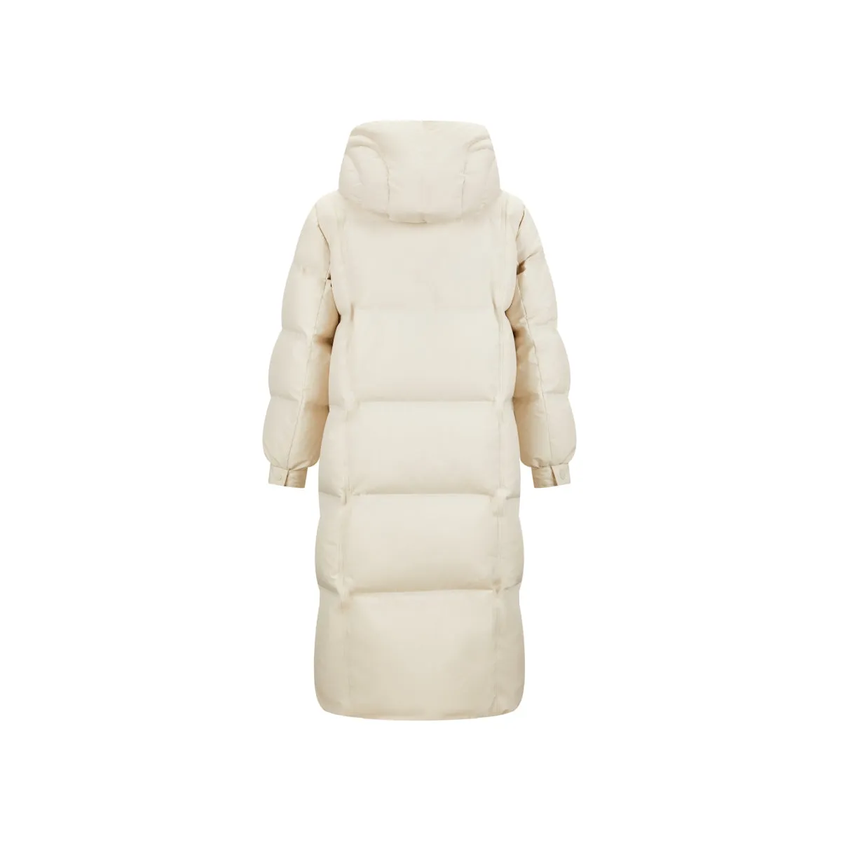 Women's Hooded Extra Long Warm Puffer Jacket sold by PEACEBIRD product image thumbnail 3