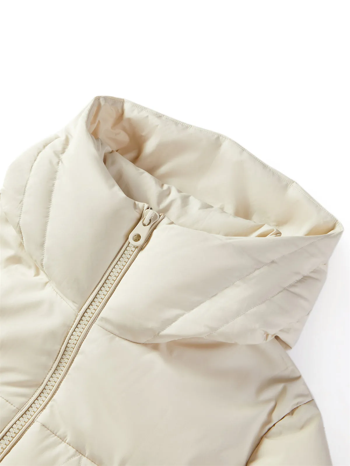 Women's Hooded Extra Long Warm Puffer Jacket sold by PEACEBIRD product image thumbnail 4