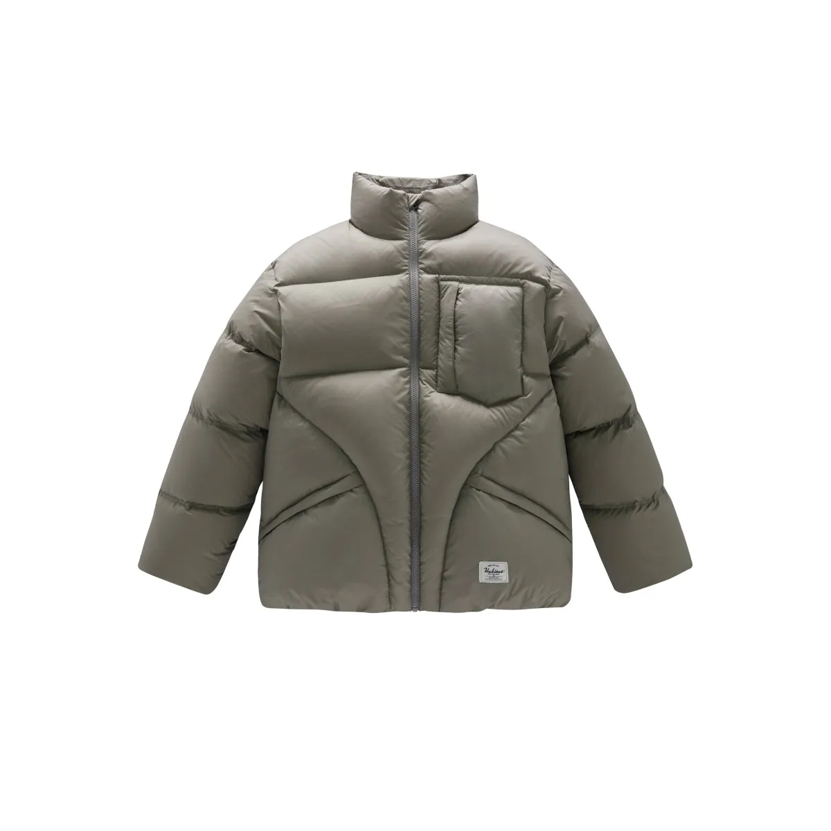 Men's Waterproof 95% Down Puffer Jacket Gray Green sold by PEACEBIRD