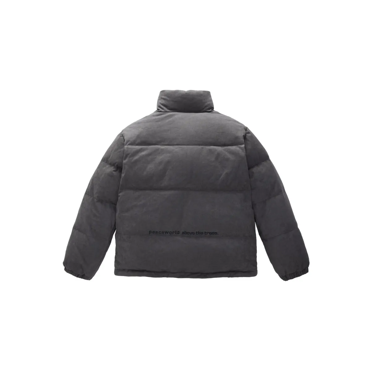 Men's Embroidery Faux Suede Puffer Jacket sold by PEACEBIRD product image thumbnail 3