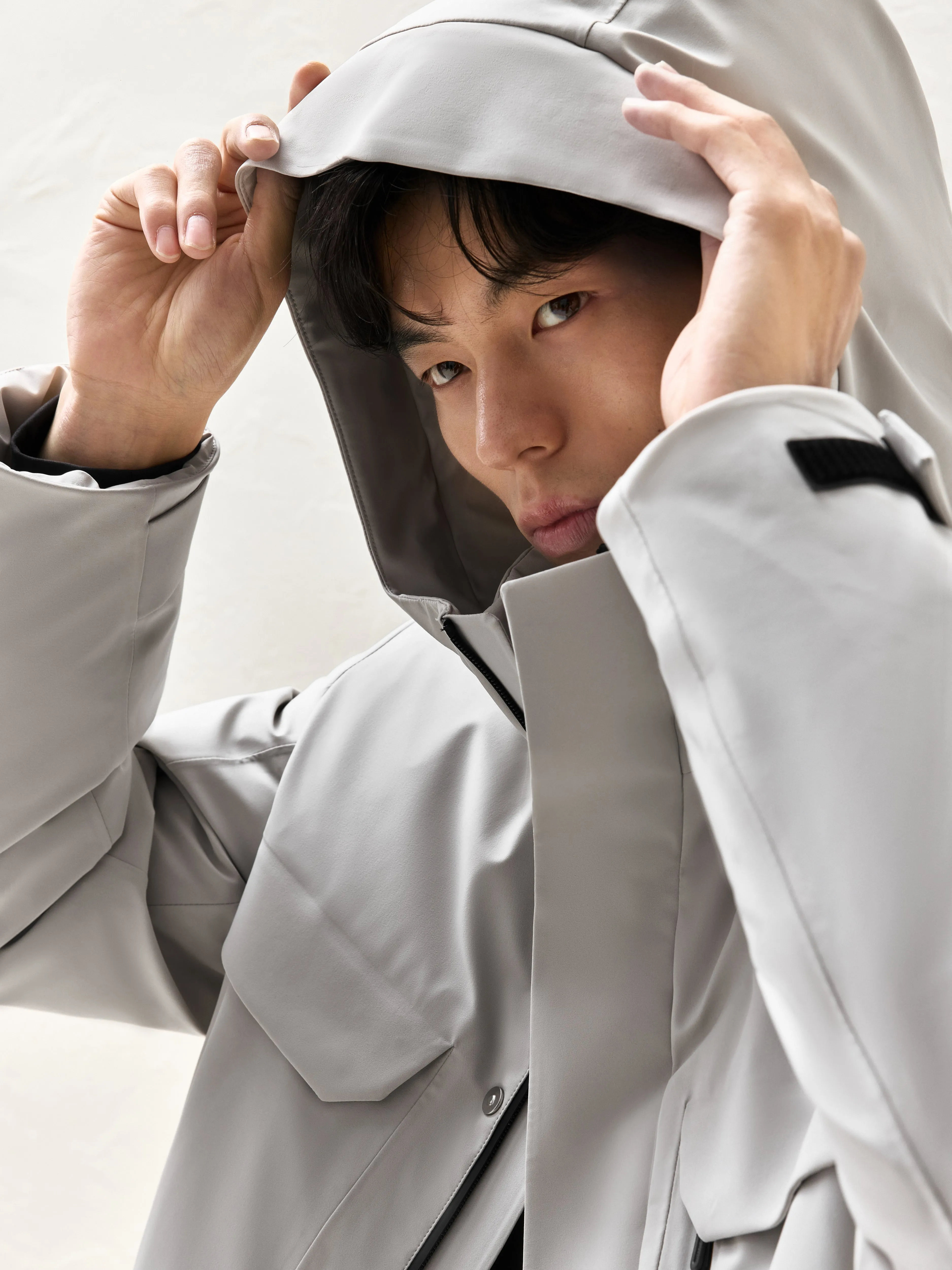 Men's Waterproof Outdoor Puffer Jacket Gray sold by PEACEBIRD product image thumbnail 5