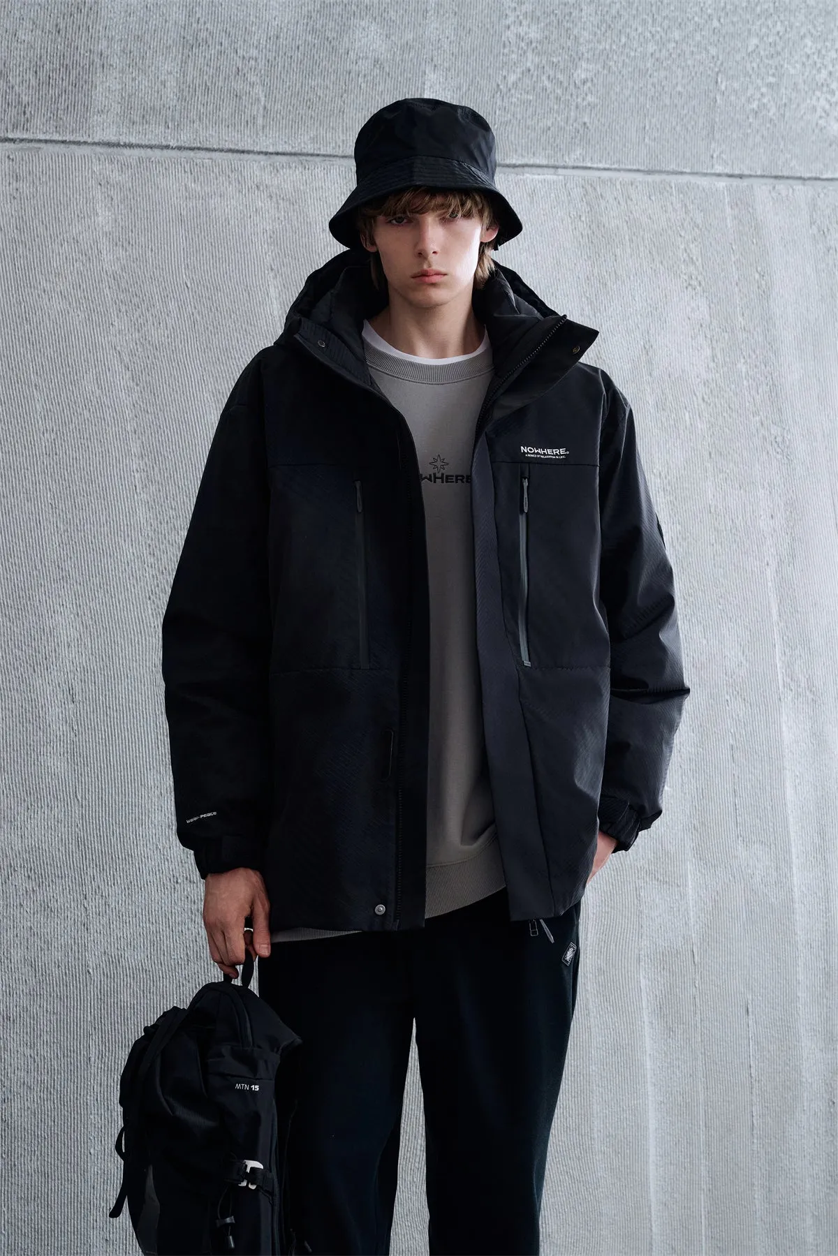 Men's Warm- Peace Down Shell Jacket sold by PEACEBIRD product image thumbnail 2