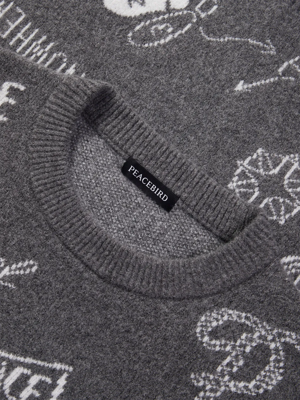 Men's Graphic Pullover Sweater sold by PEACEBIRD product image thumbnail 3