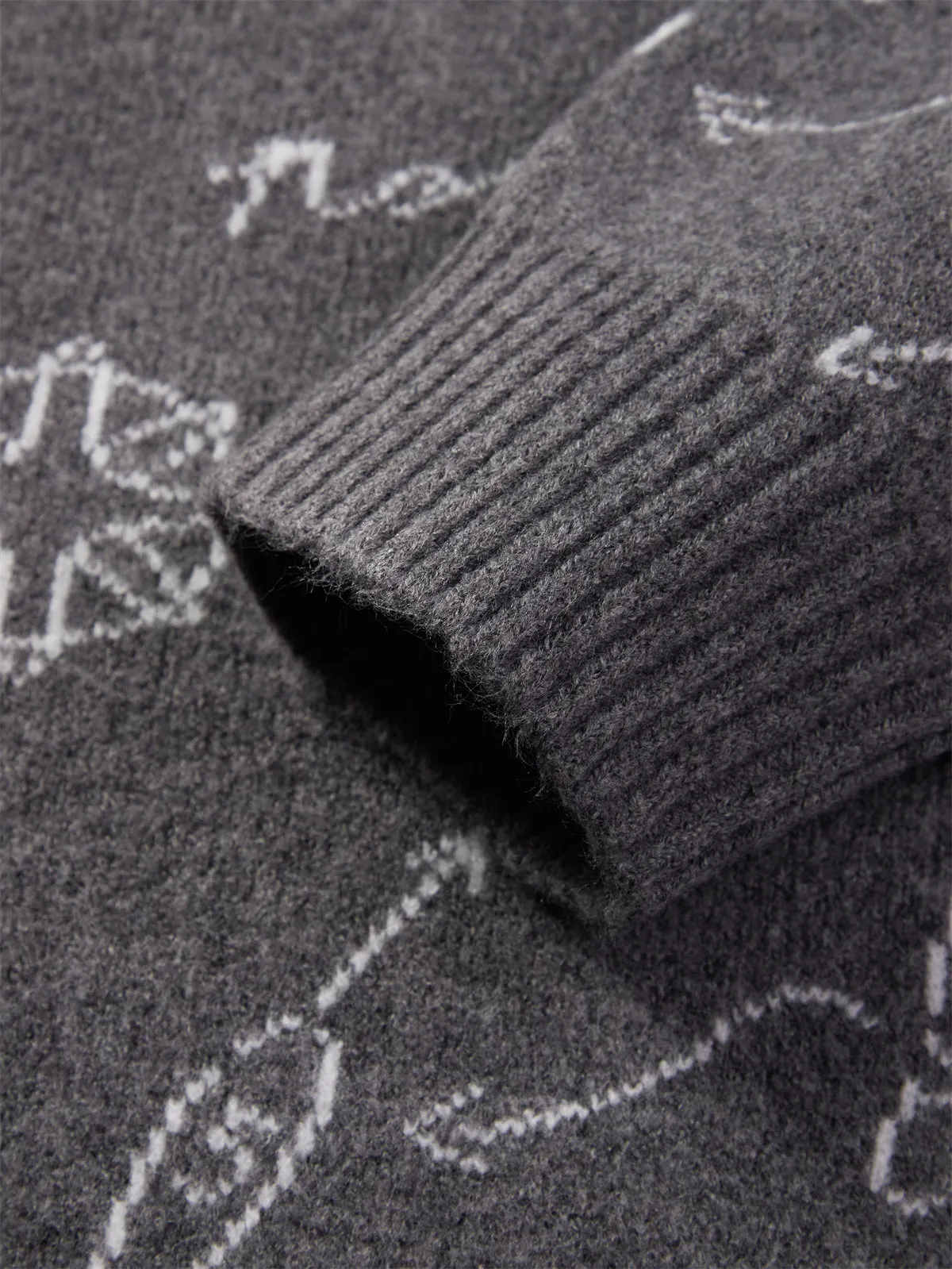 Men's Graphic Pullover Sweater sold by PEACEBIRD product image thumbnail 4