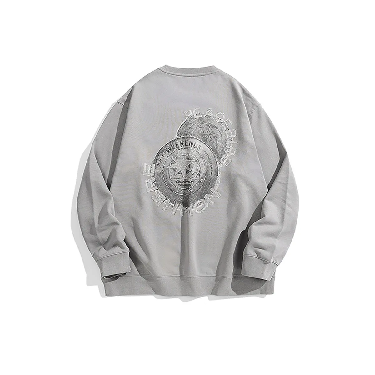 Men's Graphic Printing Sweatshirt sold by PEACEBIRD product image thumbnail 3