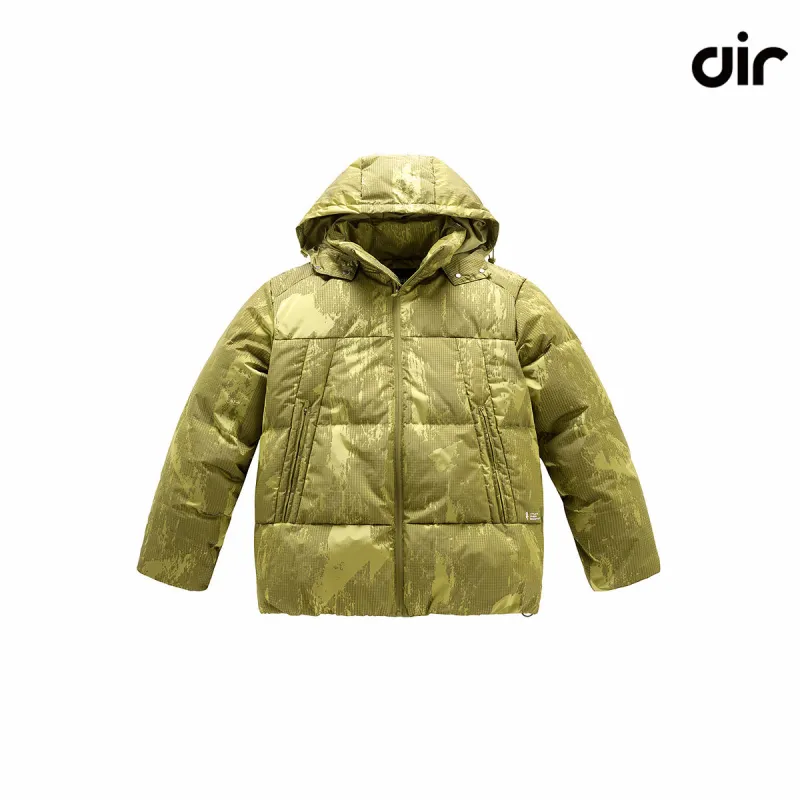 Men's Graphic Pattern Puffer Jacket sold by PEACEBIRD