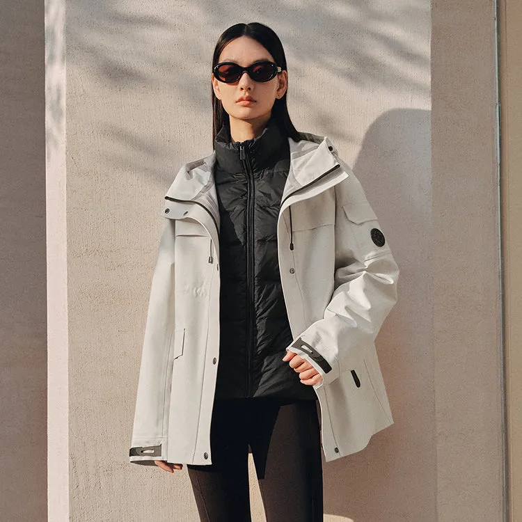 Women's 3 in 1 Puffer Jacket sold by PEACEBIRD product image thumbnail 2