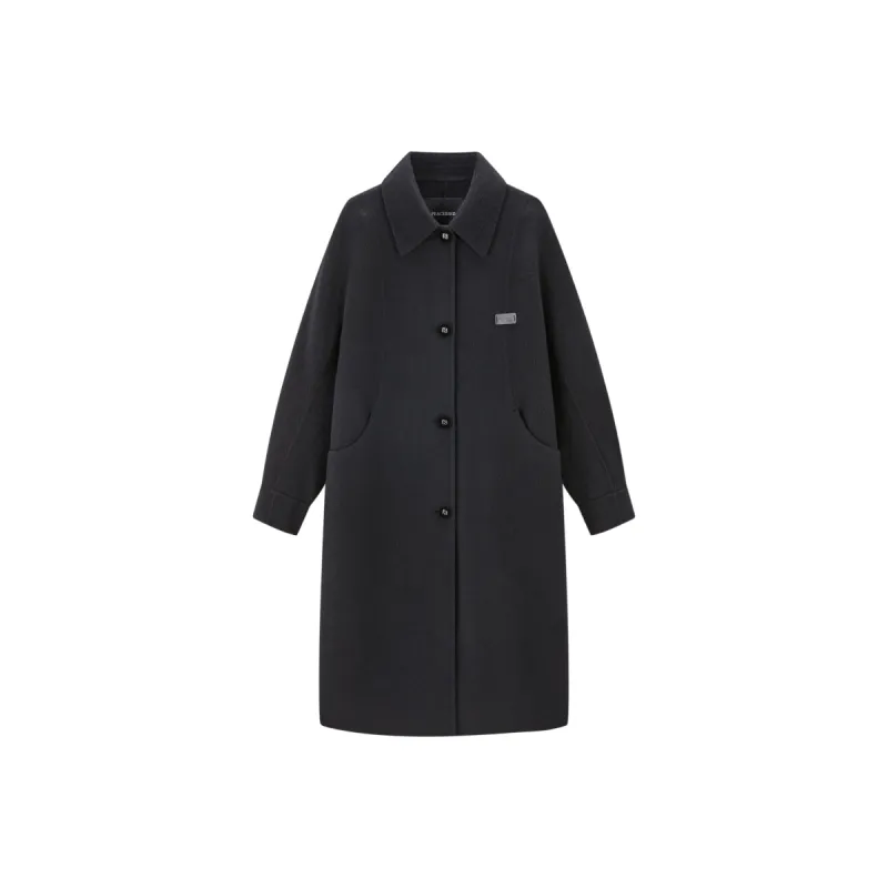 Women's Double-Faced Wool Coat with Alpaca sold by PEACEBIRD