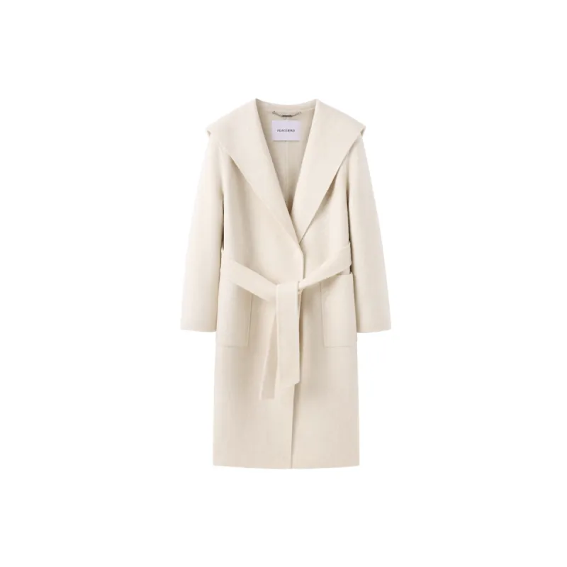 Women's Belted Double-Faced Wool Coat sold by PEACEBIRD