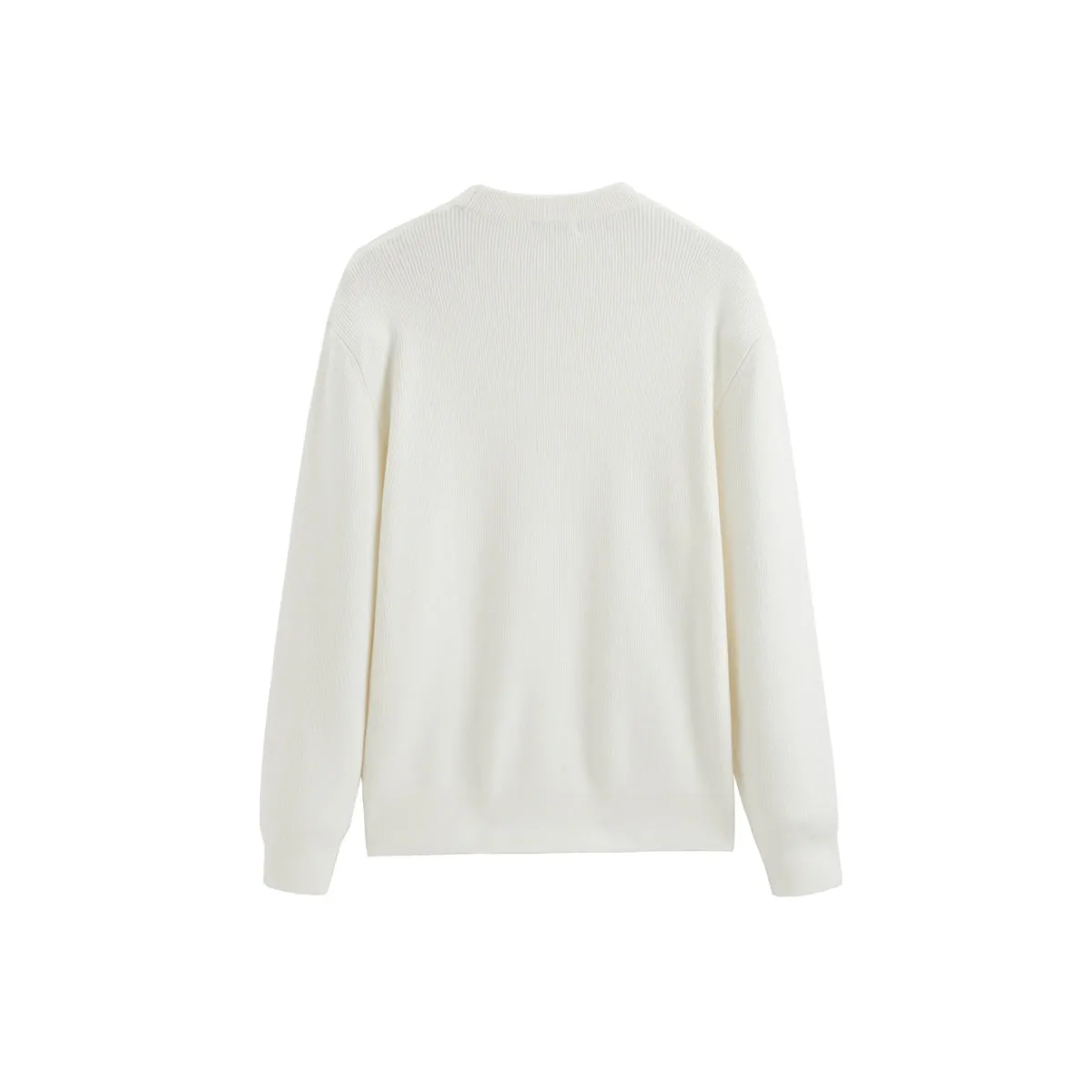 Men's Solid Textured Pullover sold by PEACEBIRD product image thumbnail 2