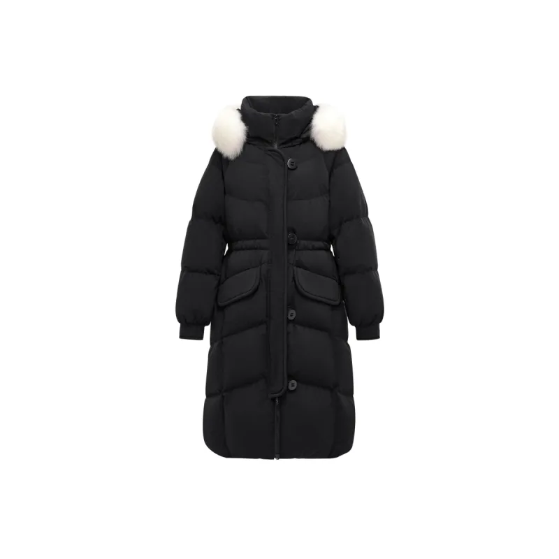 Women's Parka Down Coat With Fox Fur Collar sold by PEACEBIRD