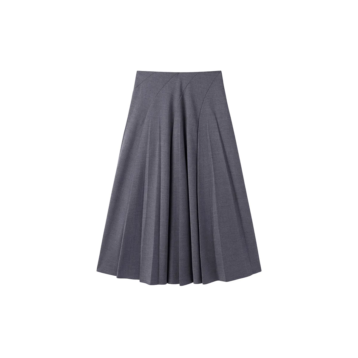 Women's A-line High Waist Skirt sold by PEACEBIRD product image thumbnail 2