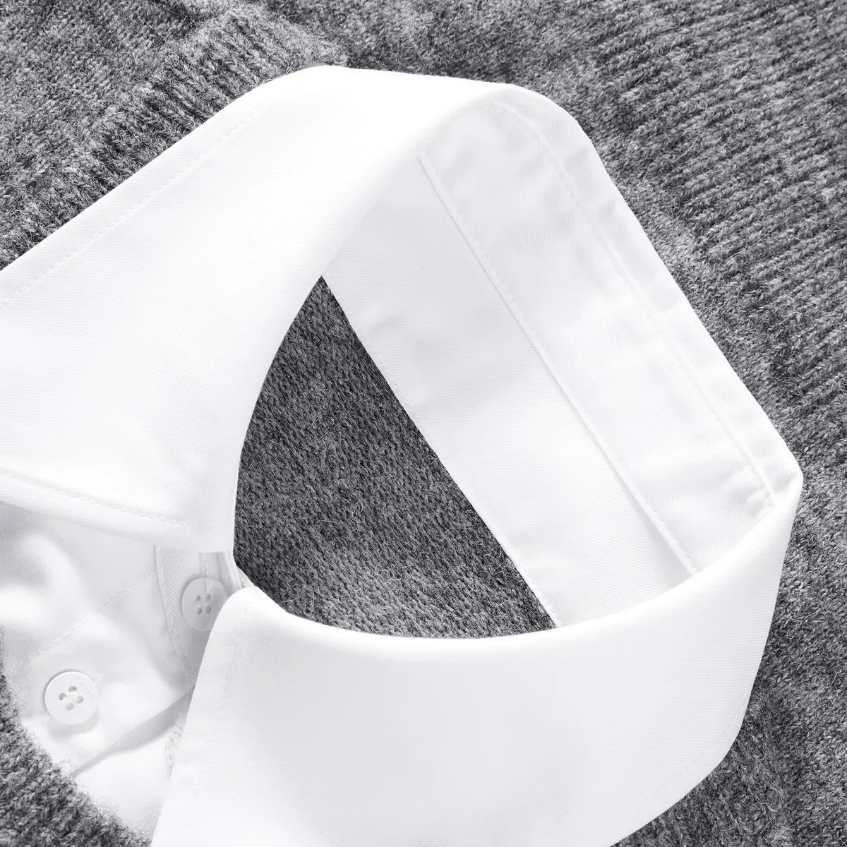 Women's 2-in-1 Spliced Shirt sold by PEACEBIRD product image thumbnail 3