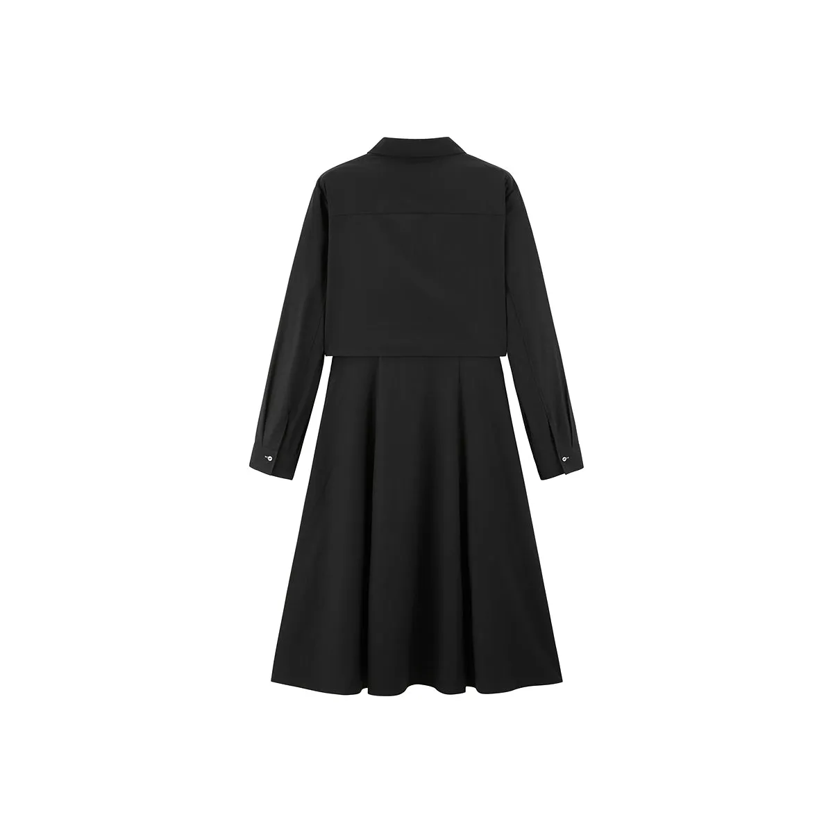 Women's 2-in-1 Spliced Knit Dress sold by PEACEBIRD product image thumbnail 2