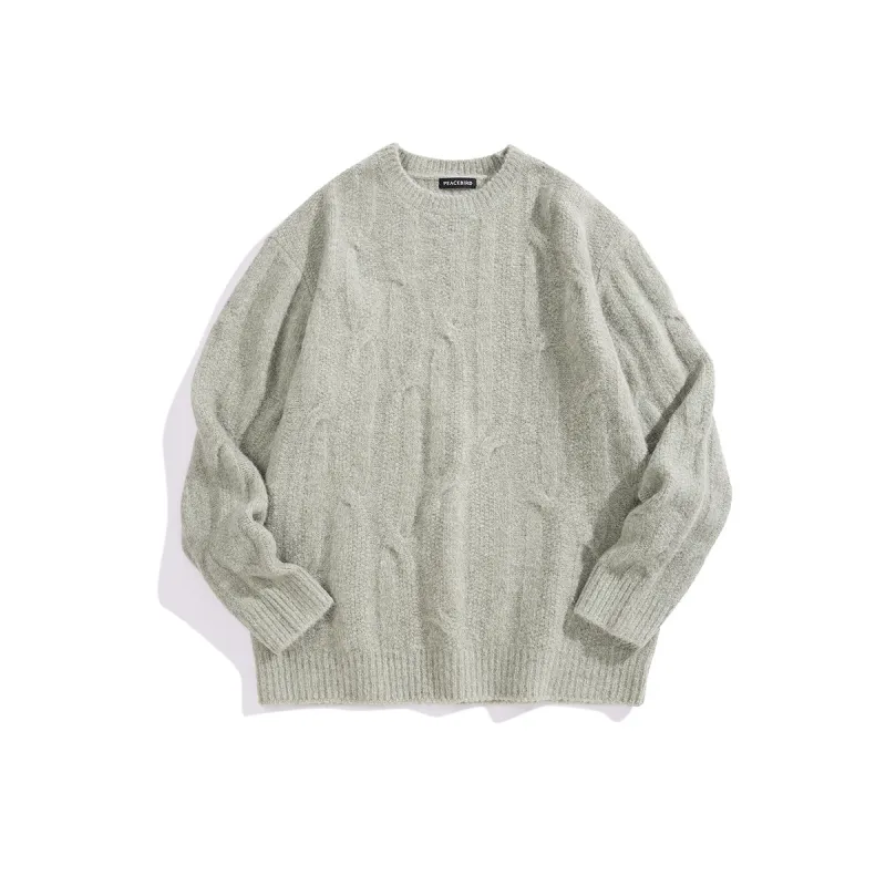 Men's Cable-Knit Pullover sold by PEACEBIRD