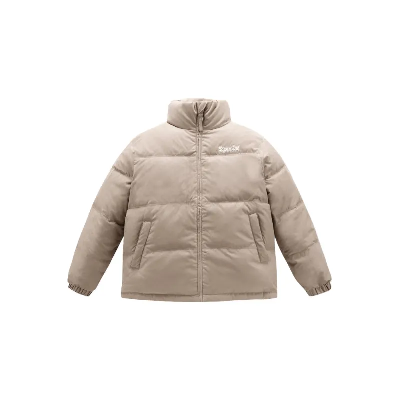 Men's Embroidered Textured Puffer Jacket sold by PEACEBIRD