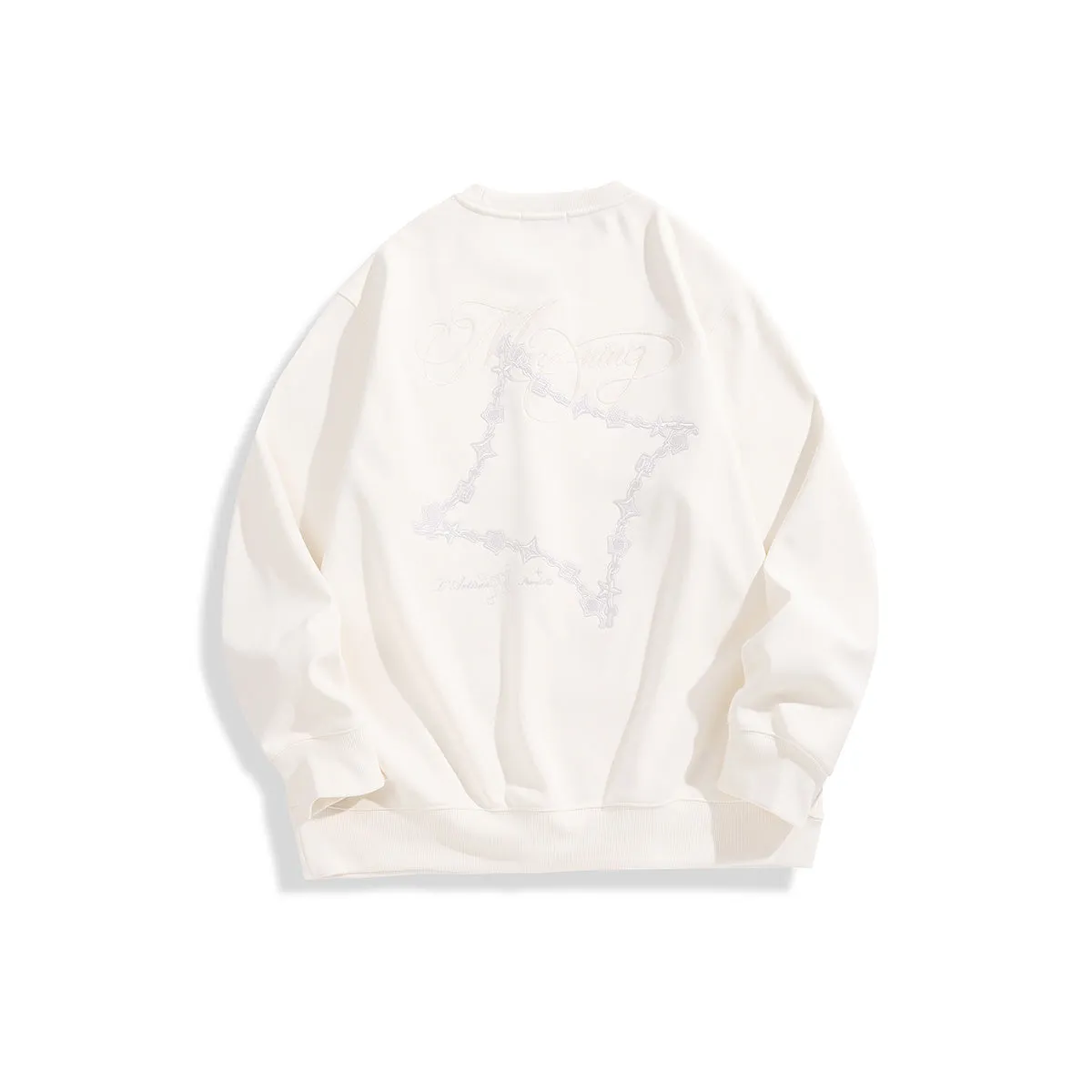 Men's Graphic Embroidered Sweatshirt sold by PEACEBIRD