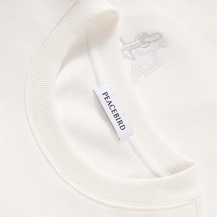 Men's Graphic Embroidered Sweatshirt sold by PEACEBIRD product image thumbnail 3